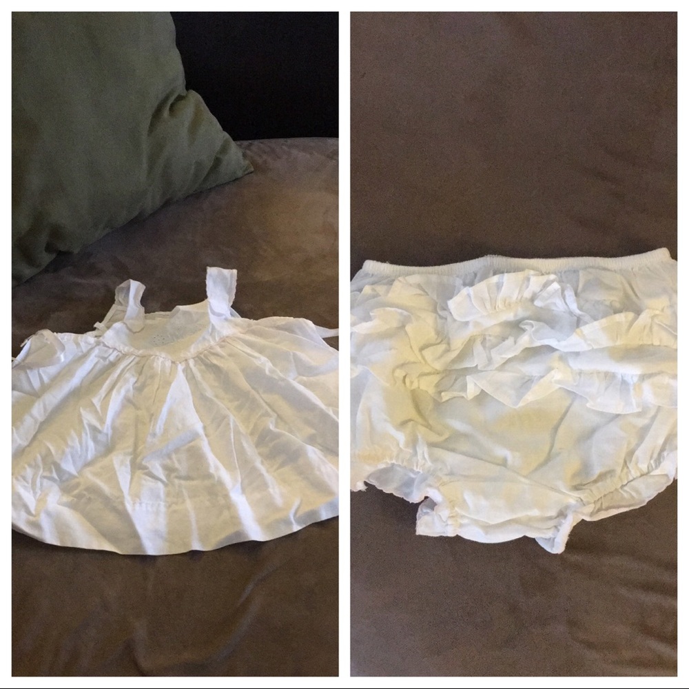 Ralph Lauren baby dress 3m size & diaper cover